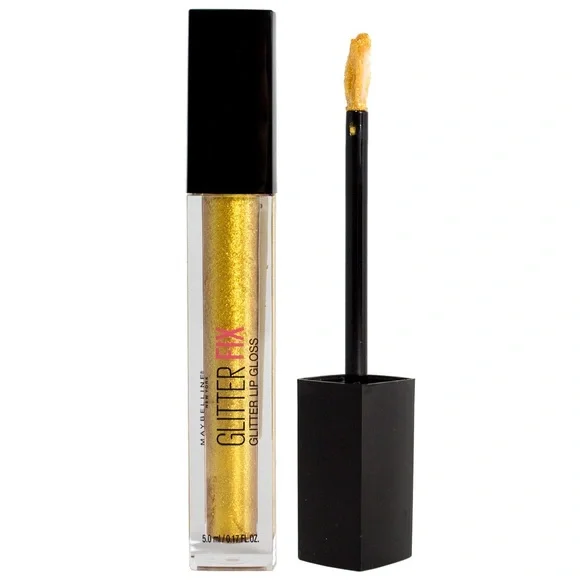 Maybelline Glitter Fix Lip Gloss 60 Gold Boost - Picture 1 of 2